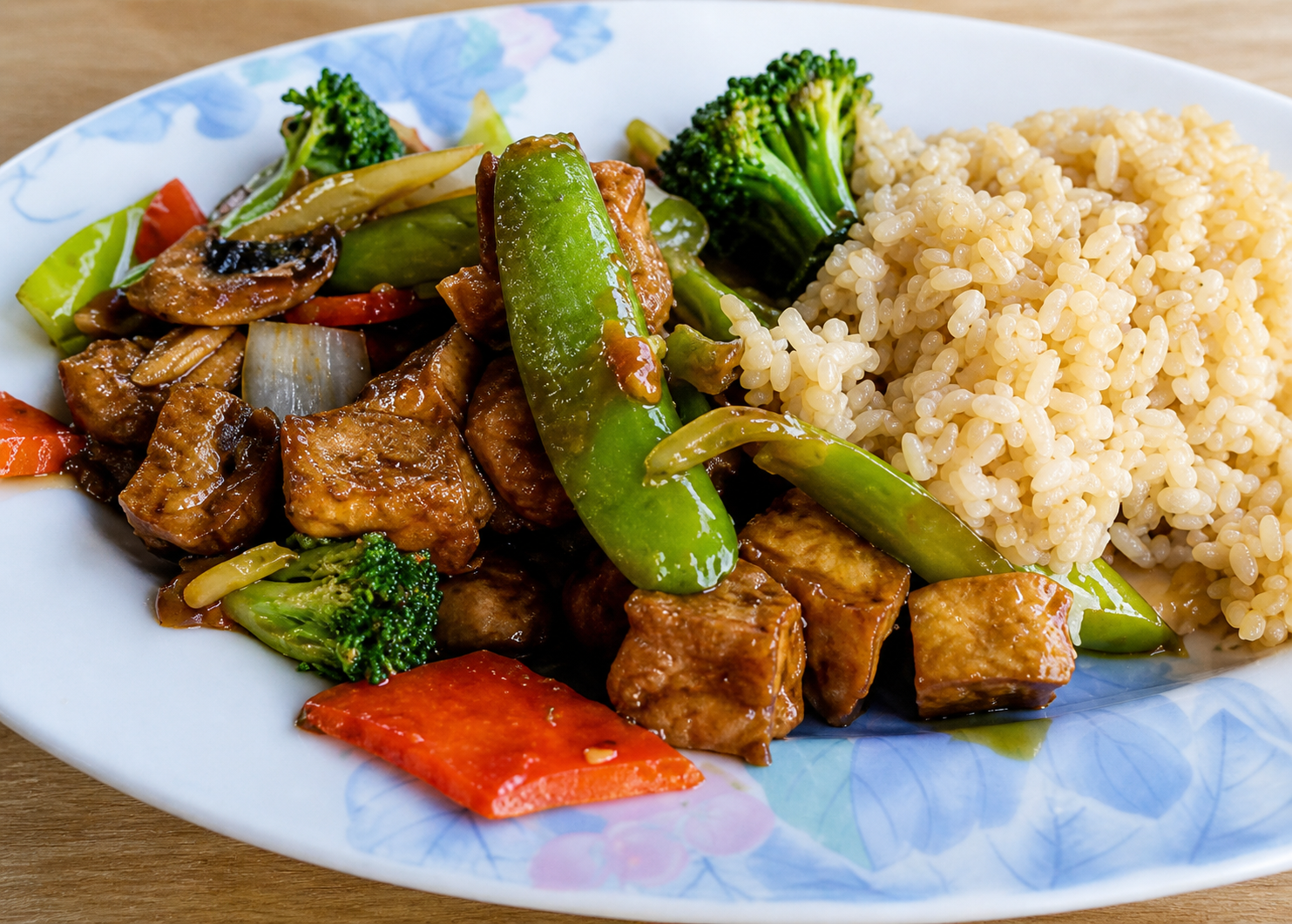 Bean curd with Chinese vegetables